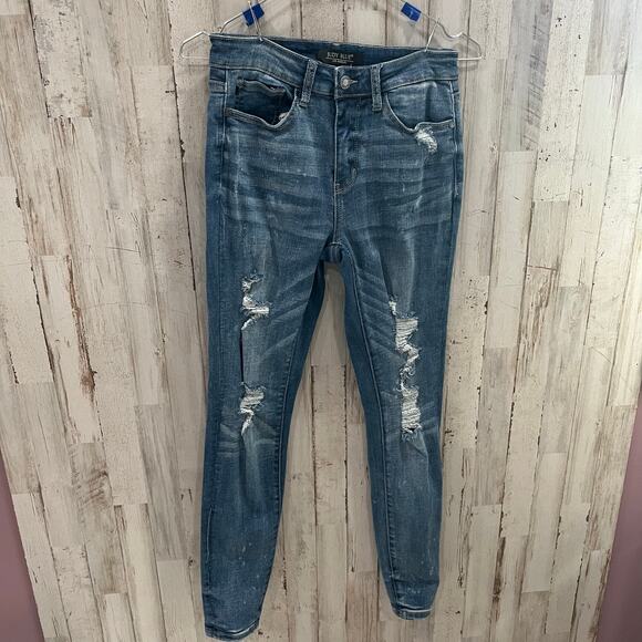 Judy Blue Denim - Judy Blue Destroyed Skinny Fit High Rise Jean Stretch Denim size 3/26 JB 88197